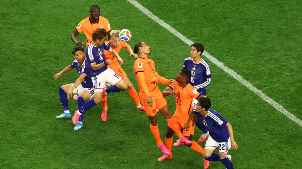Japón empata ante Países Bajos en un partido emocionante
